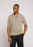 Knitwear polo in Vetiver