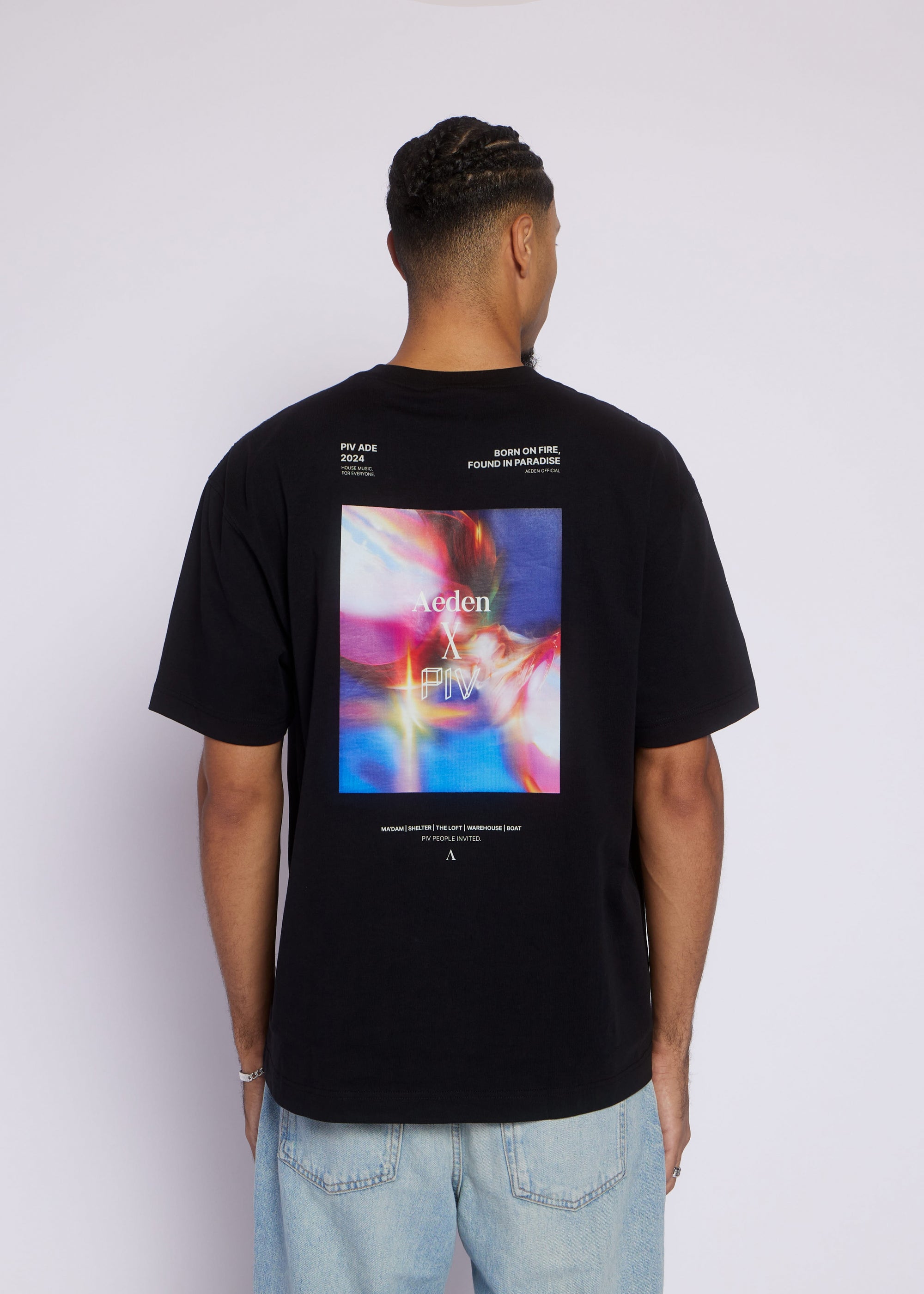 AEDEN X PIV Tee | Black