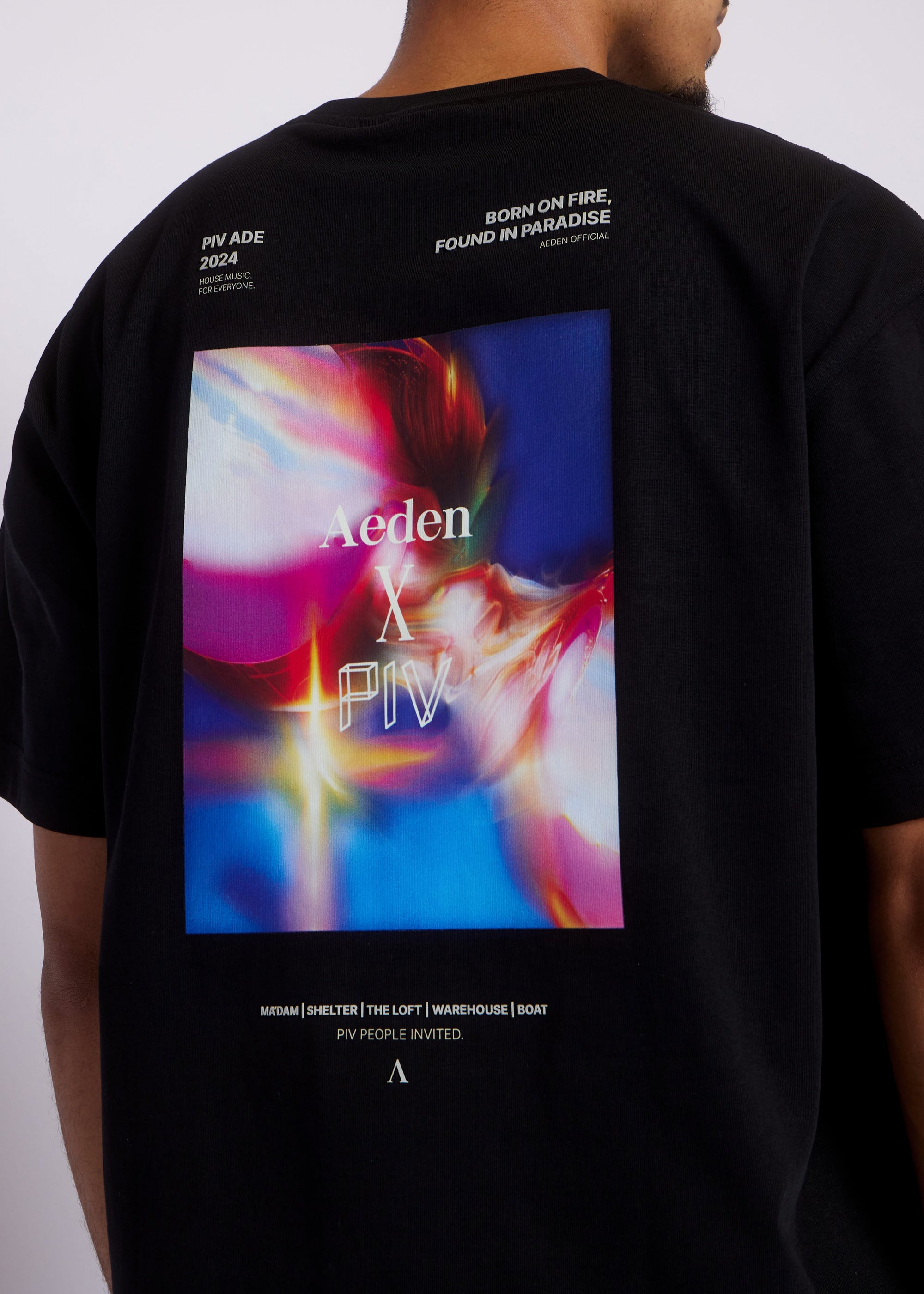 AEDEN X PIV Tee | Black