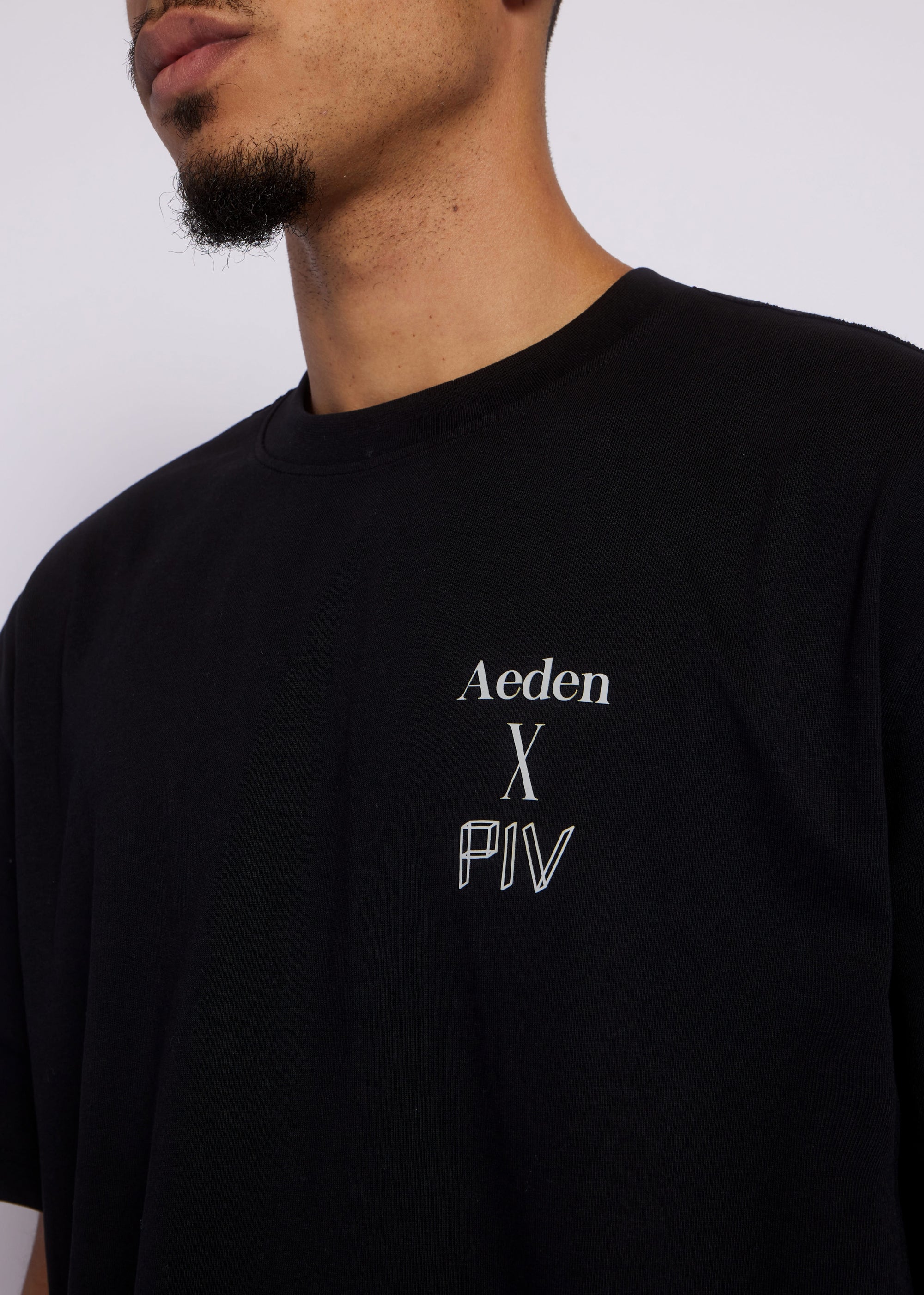 AEDEN X PIV Tee | Black