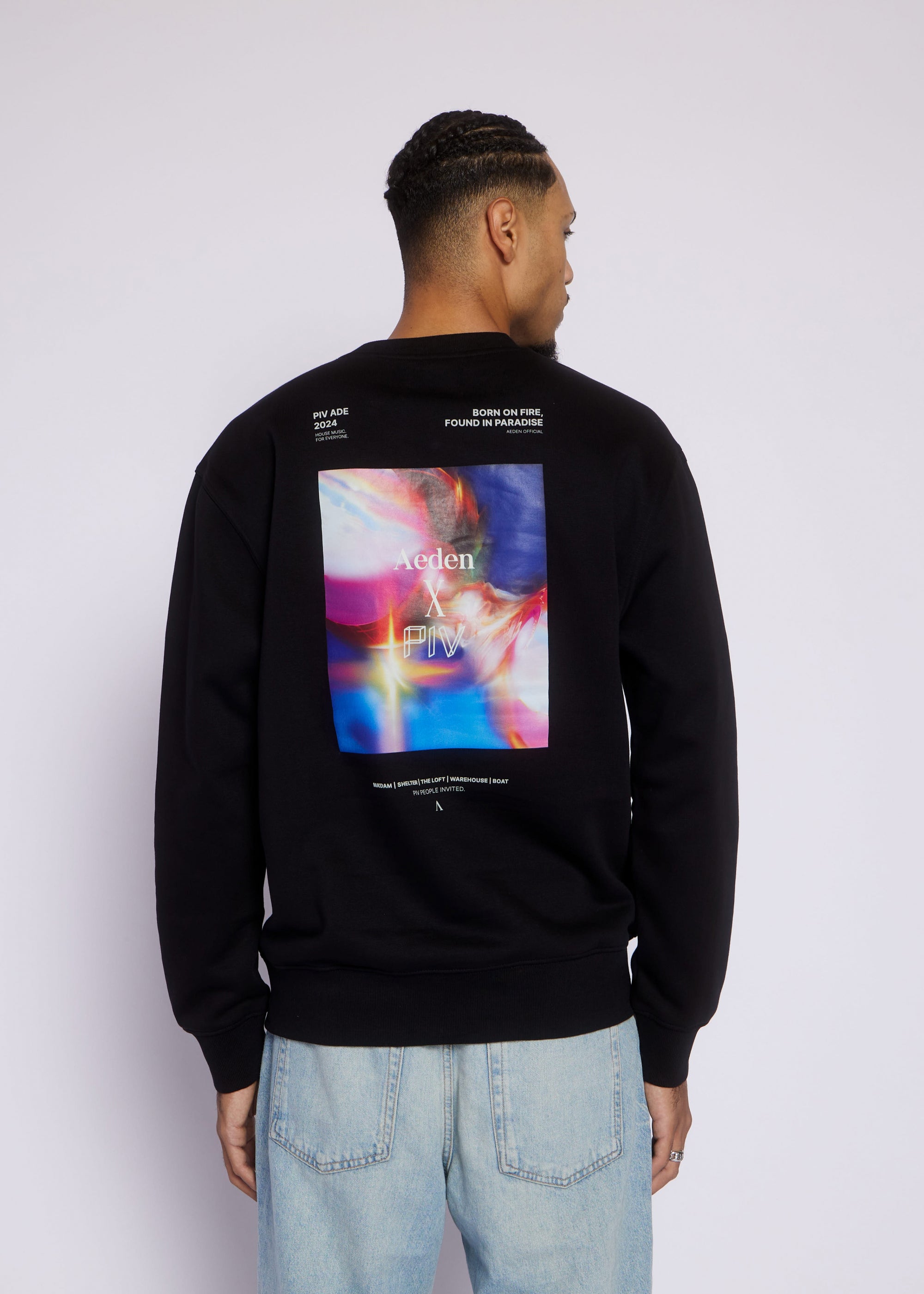 AEDEN x PIV Crewneck | Black