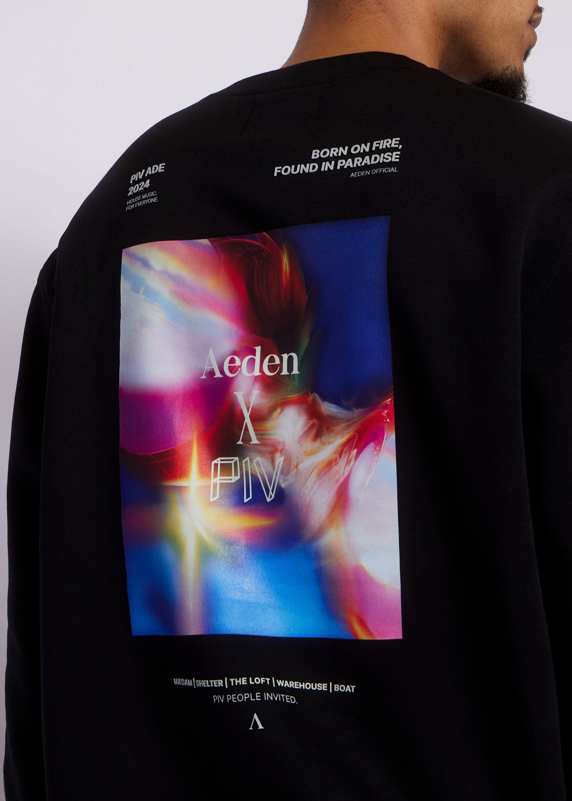 AEDEN x PIV Crewneck | Black