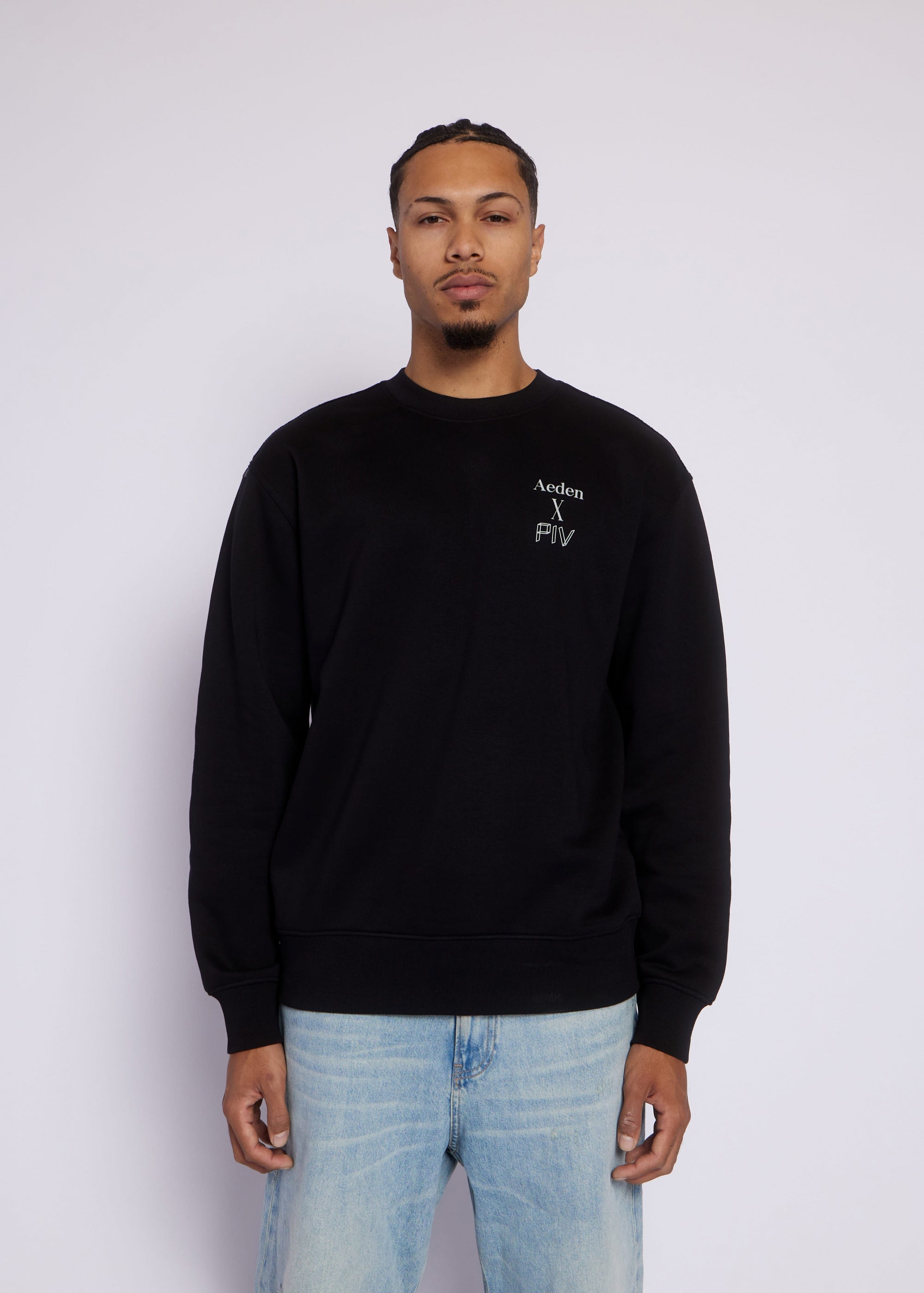 AEDEN x PIV Crewneck | Black