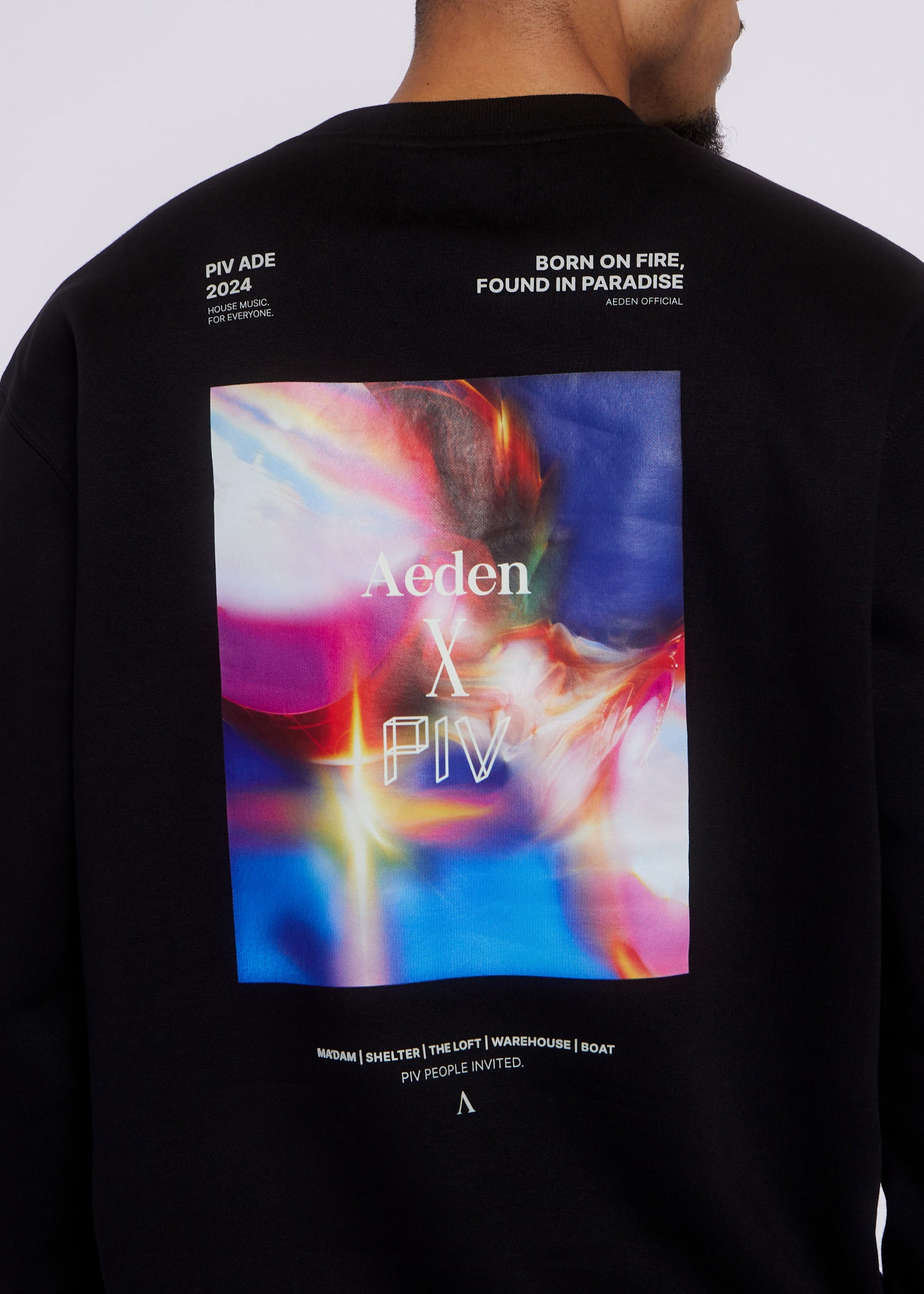 AEDEN x PIV Crewneck | Black