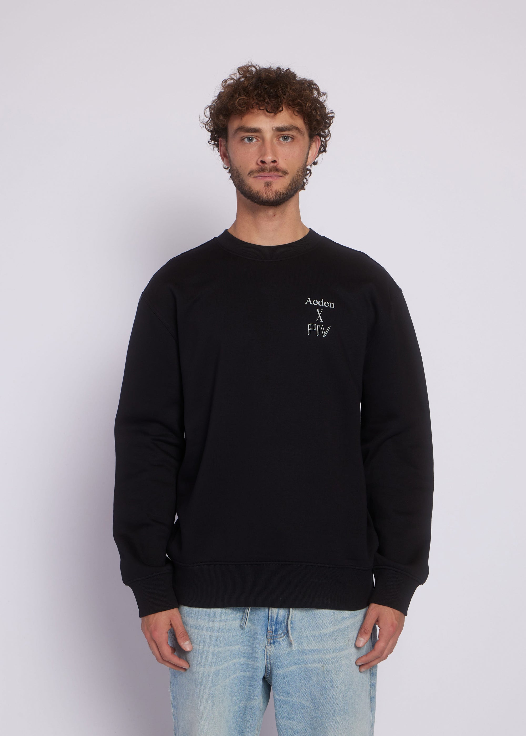 AEDEN x PIV Crewneck | Black