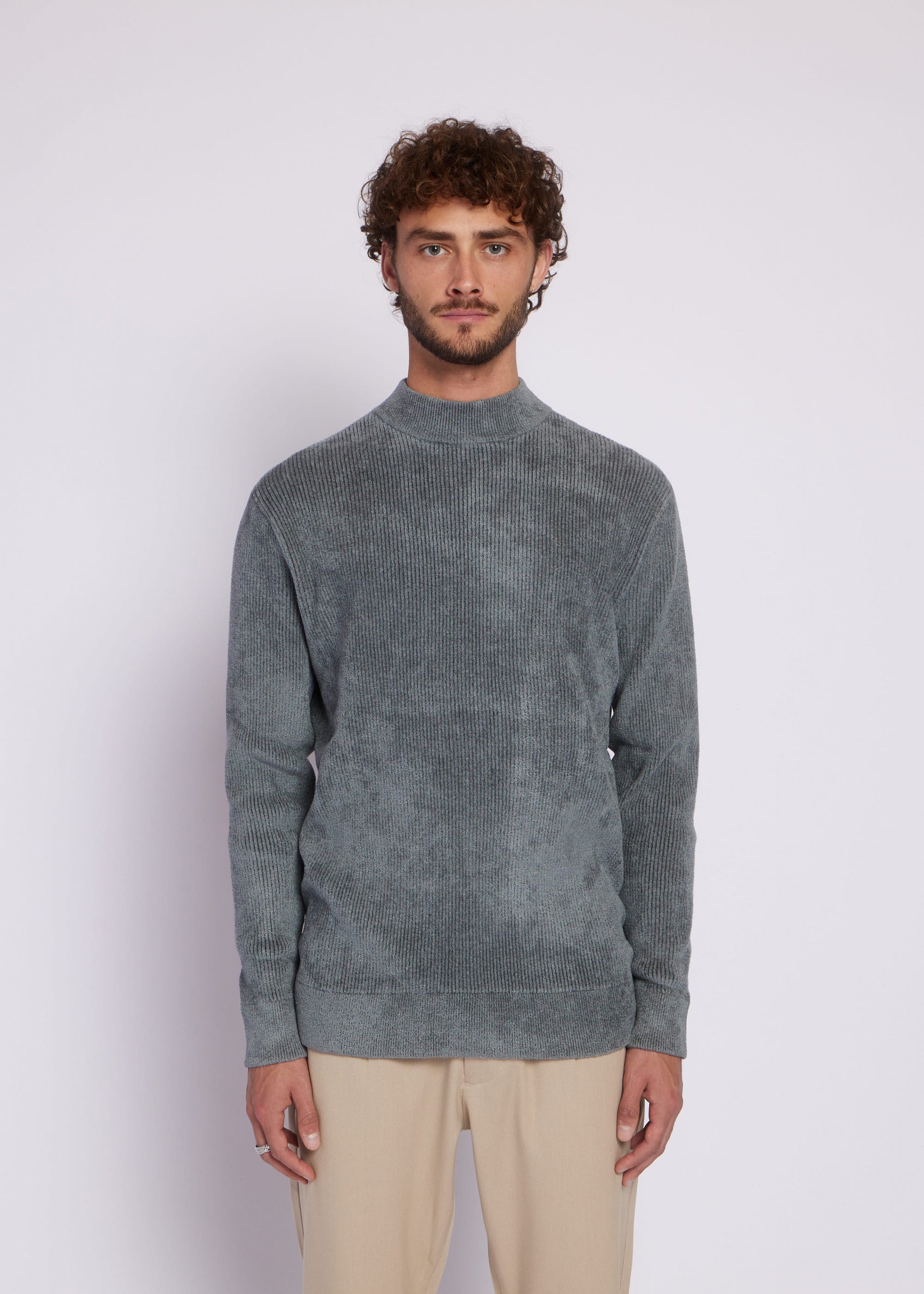 Allan Sweater | Grey/Blue