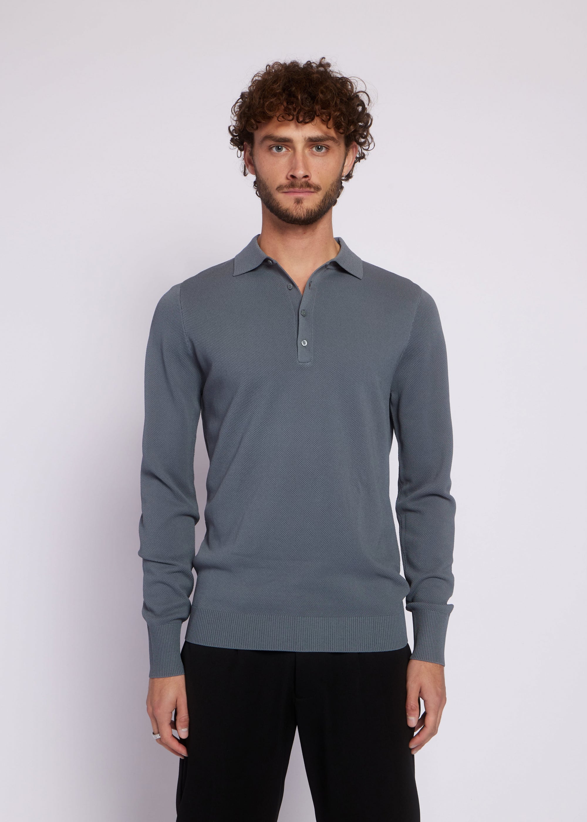 Donnel knit | Grey/Blue