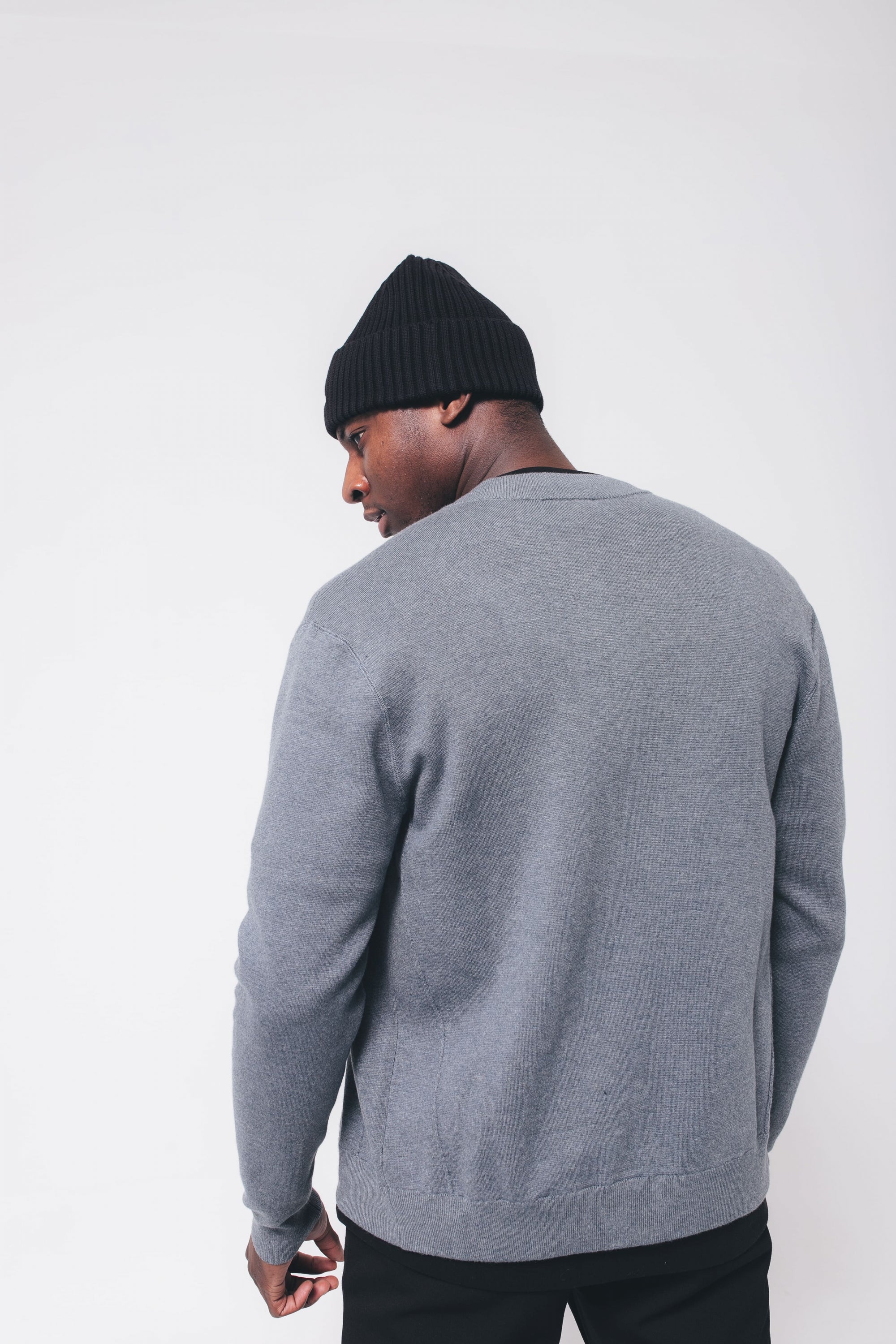 Zev Knit | Grey/Blue