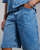Breech Shorts | Light Blue Denim