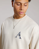 Qwesi LS Tee | White Cap Grey